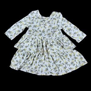 Kate Quinn Baby Dress Size 6-12 Months Floral Tiered Ruffled Long Sleeves
